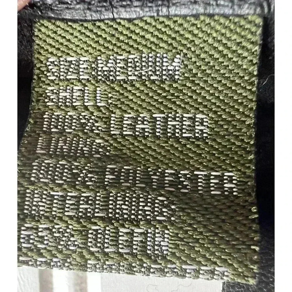 Leather Gloves Driving Women's Black Medium - Picture 2 of 2